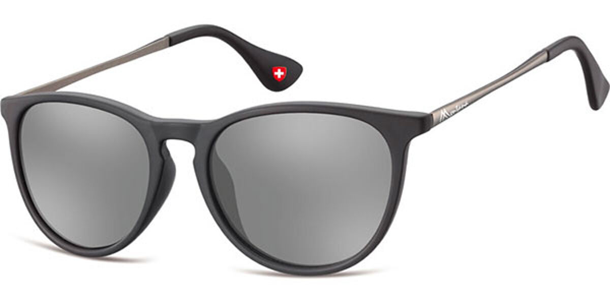 Ms24 Montana Eyewear MS24 MS24 Oval Black Sunglasses | SmartBuyGlasses ...